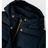 NAME IT - Gewatteerde Jas - Roze - Polyester - Afneembare Capuchon