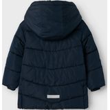 NAME IT - Gewatteerde Jas - Roze - Polyester - Afneembare Capuchon