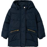 NAME IT - Gewatteerde Jas - Roze - Polyester - Afneembare Capuchon