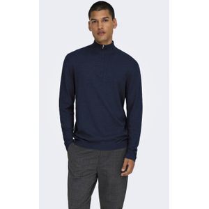 ONLY & SONS - ONSLOUI - Pullover - Donkerblauw - Fijn Gebreid