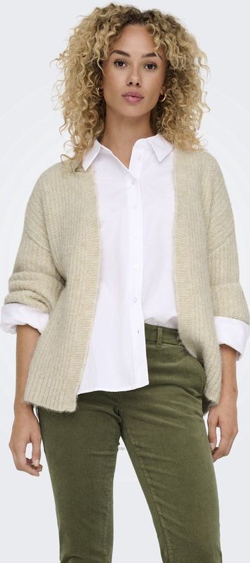 Only - Onlmaggie Life Ls Rib Open Cardi Cc Knt - Dames - Cardigans