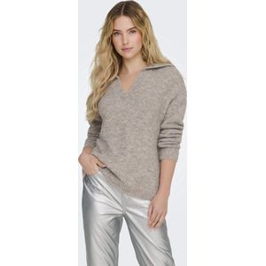 Only - Onlmaggie Life Ls Split Neck Cc Knt - Dames - Gebreide Truien