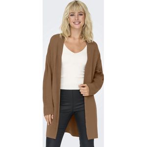 Only Vest Onlfrida Life Ls Open Cardigan Cc K 15324441 Toasted Coconut Dames