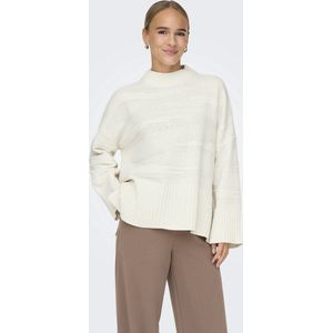 Only Trui Onlima Ls Loose Struc Highneck Cc K 15324514 Cloud Dancer Dames