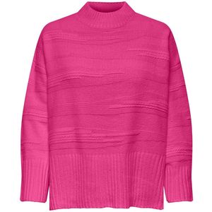Only Trui Onlima Ls Loose Struc Highneck Cc K 15324514 Fuchsia Purple Dames