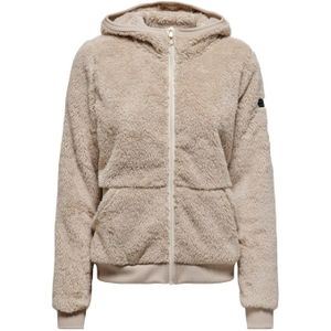 Only Play Fluffy Hood Fz Ls Jack Dames - Grijs