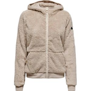 Only Play Fluffy Hood Fz Ls Jack Dames - Grijs