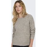 ONLY Rundhalspullover ONLMAGGIE LIFE LS RIB ONECK CC KNT in Rippstrick mit Wollanteil