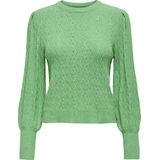 Only Trui Onlkatia Ls Struc Puff Oneck Cc Knt 15294087 Island Green Dames