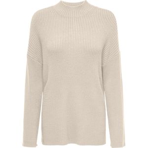 Only Trui Onlkatia Ls Loose Highneck Cc Knt 15324664 Whitecap Gray/melange Dames