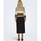 Only Rok Onlmoxie Hw Long Slit Cord Skirt Cc 15325088 Black Dames Maat - S