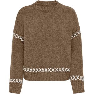 ONLY - ONLAMANDA - Trui - Brokaat - Gerecycled Materiaal - Lange Mouw