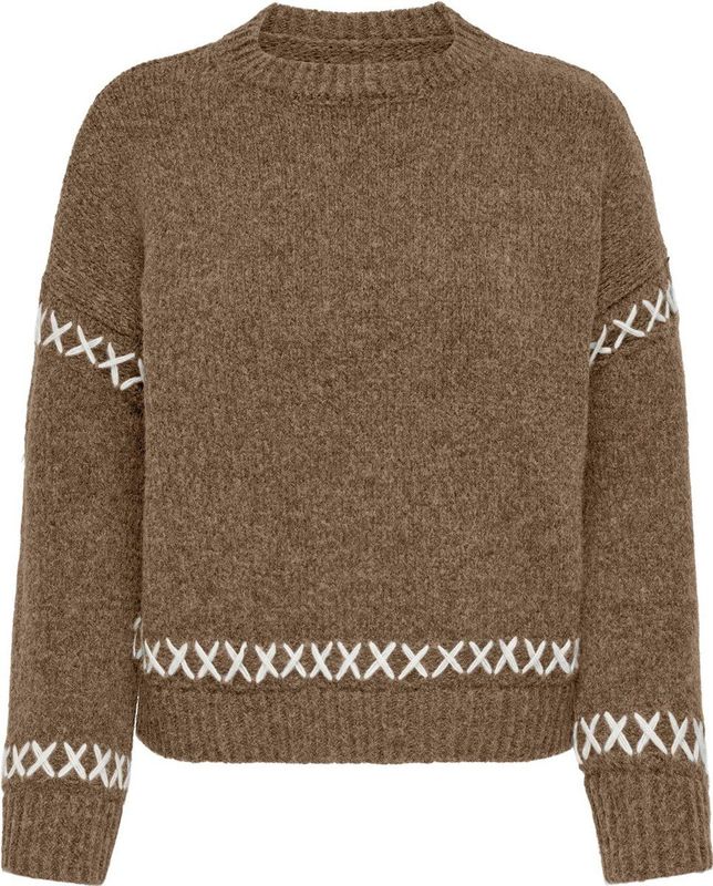 ONLY - ONLAMANDA - Trui - Brokaat - Gerecycled Materiaal - Lange Mouw