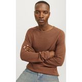 Jack & Jones - JJEHILL KNIT CREW NECK - Pullover - Mocha Bisque - Structuurbreisel