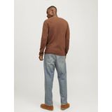 Jack & Jones - JJEHILL KNIT CREW NECK - Pullover - Mocha Bisque - Structuurbreisel