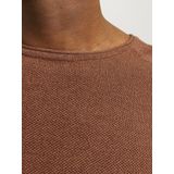 Jack & Jones - JJEHILL KNIT CREW NECK - Pullover - Mocha Bisque - Structuurbreisel