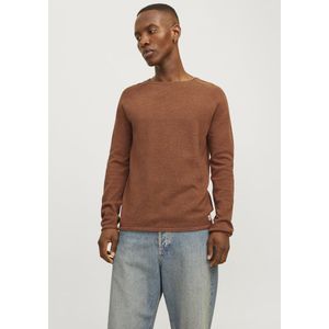 Gebreide Trui - Mélange - Knitwear - Ronde Hals - Lange Mouwen