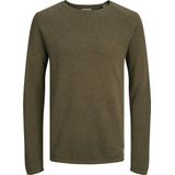 Jack & Jones Trui Jjehill Knit Crew Neck Noos 12157321 Canteen/twist Mannen
