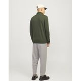 JACK & JONES - Schipperstrui - Groen - Viscose Mix - Korte Rits