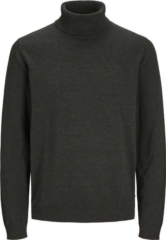 Basic - Gebreide Trui - Rolkraag - Lange Mouwen - 100% Biologisch Katoen