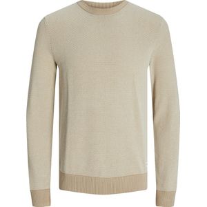 Jack & Jones Trui Jjeglobe Knit Crew Neck Noos 12258139 Oatmeal Mannen