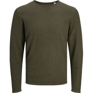 Gebreide Trui - Lichtgrijs - 50% Katoen, 50% Biologisch Katoen