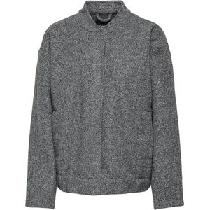 Only - Onlgaia Boucle Bomber - Jas - Donkergrijs Melange - Dames