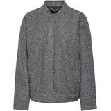 Only - Onlgaia Boucle Bomber - Jas - Donkergrijs Melange - Dames