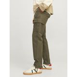 Cargobroek - Katoen - Relaxed Fit - Middenhoge Taille - Touwtjes Onderkant