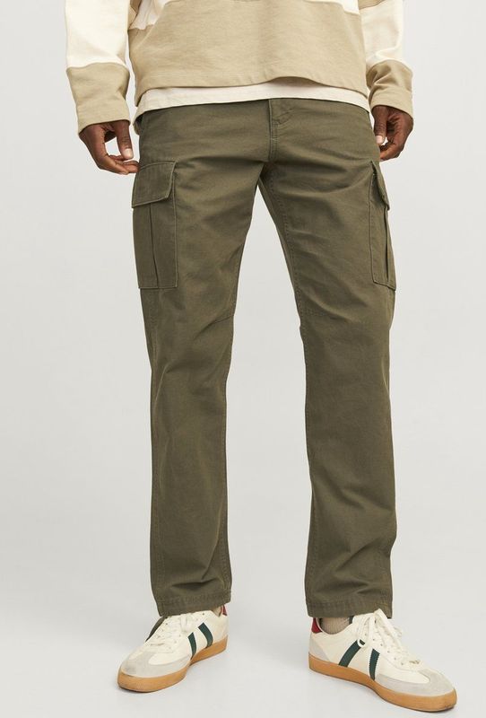 Cargobroek - Katoen - Relaxed Fit - Middenhoge Taille - Touwtjes Onderkant