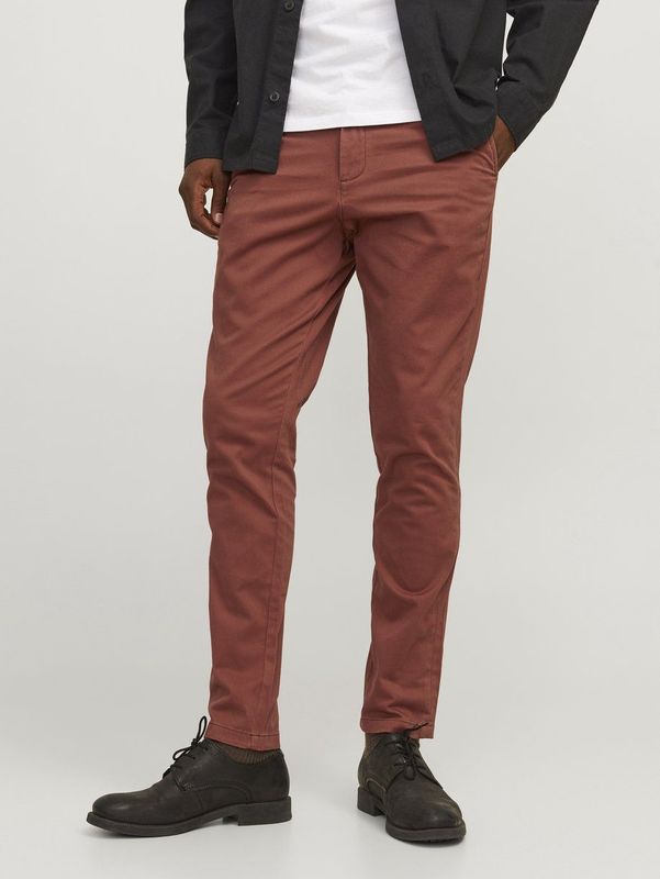 Regular fit chino met stretch, model 'MARCO'