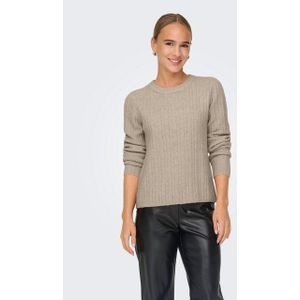 Only Onljeanett Life Rib o-Neck Cc Knt Dames Trui