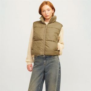 JACK&JONES JXSOLVEJ Puffer Vest OTW gewatteerde vest, kelp, M, Kelp, M