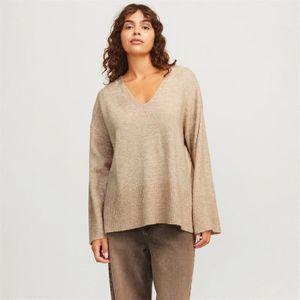 Jack & Jones Jxlucca Diverse V-hals, Peyote/Detail:/Limeade Neck Piping, M