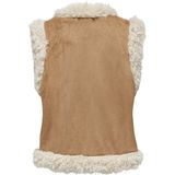 Onlcille - Gilet - Imitatiesuède - Hoge Hals - Mouwloos - Polyester Voering