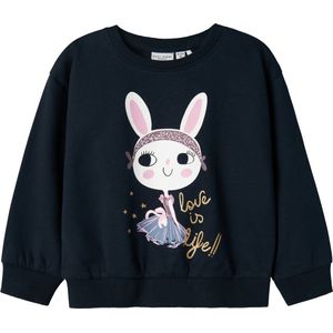 Name It mini meisjes trui VILOUI Dark Sapphire Relaxed Fit