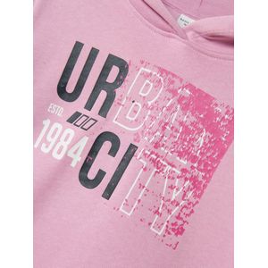 Name it - Nkfviala Ls Short Boxy Sweat Wh Bru - Meisjes - Sweaters