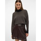 Vero Moda - Vmaria Art Batwing Highneck Pullover Ga - Dames - Gebreide Truien