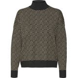 Vero Moda - Vmaria Art Batwing Highneck Pullover Ga - Dames - Gebreide Truien