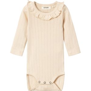 Romper - Lange Mouwen - Drukknoopsluiting - Ronde Hals - Needle Drop Design