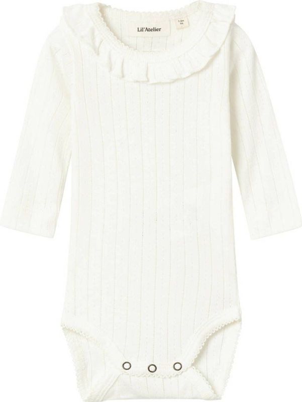 Body - Rood - Katoen - Lange Mouwen - Ruches