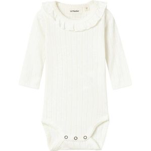 Romper - Lange Mouwen - Drukknoopsluiting - Ronde Hals - Needle Drop Design