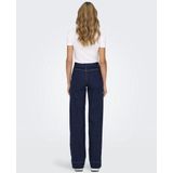 Jeans - Wijde Pasvorm - Hoge Taille - Blauw - Katoen - Inclusief Riem