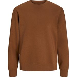 JACK & JONES - Sweatshirt - Cognac Bruin - Katoen - O-hals
