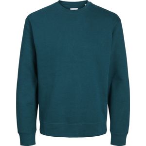 JACK & JONES Star basic sweat crew neck regular fit, heren sweatshirt katoenmengsel met O-hals, donker petrol