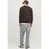 JACK & JONES - Bradley - Sweatshirt - Donkerbruin - Katoenmengsel met O-hals