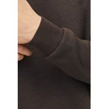 JACK & JONES - Bradley - Sweatshirt - Donkerbruin - Katoenmengsel met O-hals