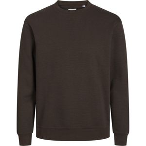 JACK & JONES - Bradley - Sweatshirt - Donkerbruin - Katoenmengsel met O-hals