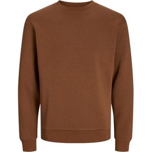 Jack & Jones - Bradley - Sweatshirt - Cognac Bruin - Katoenmengsel met O-hals