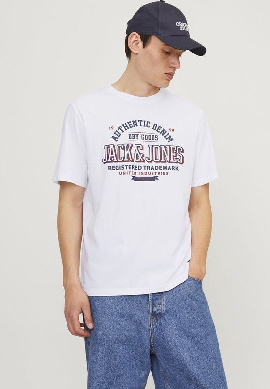 Jack Jones Jjelogo Tee Ss o-Neck 2 Col Aw24 Sn Heren t-Shirt